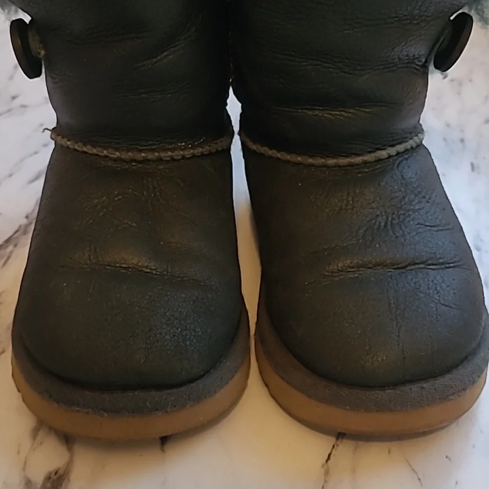 UGG Dark Green Shearling Boots